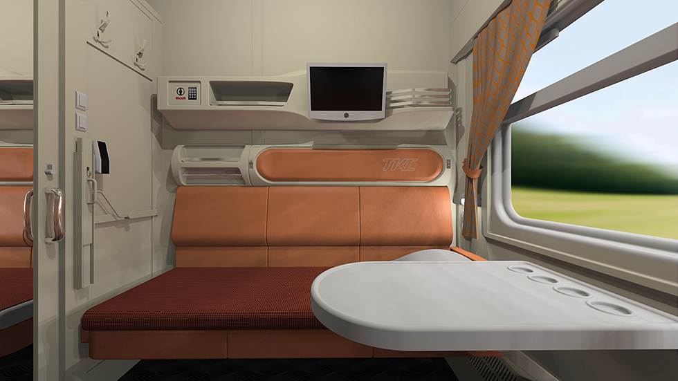 2seater train compartment restyling for TCS Ippiart Studio